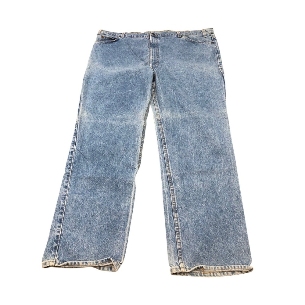 Vintage Levis 549 Jeans Mens 48X32 Two Horse Brand leather Tab 80s Made In USA
